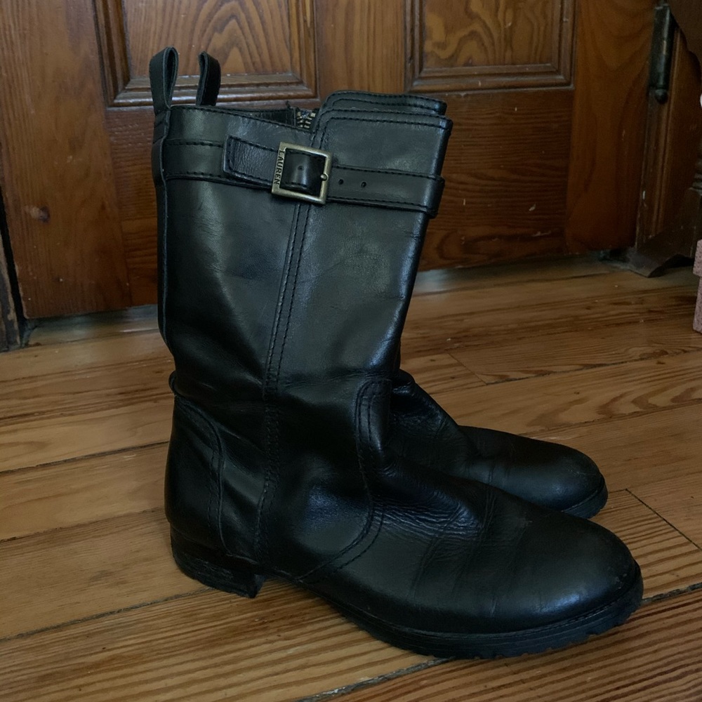 ⭐️ 3 for $20 Ralph Lauren Mid Rise Buckle Riding Boots